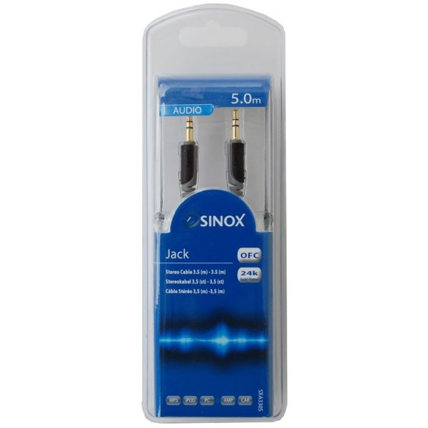 sinox-sxa3305-level-3-gold-cable-35mm-m-35mm-m-slim-black-50m