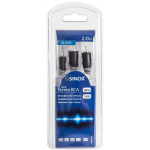 sinox-sxa3402-level-3-gold-cable-35mm-m-2rca-m-slim-black-20m